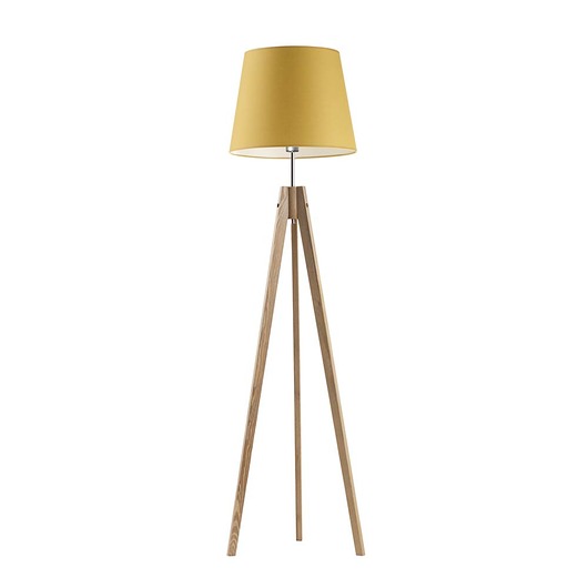 lampy podłogowe Elegancka lampa podłogowa z drewna na 3 nogach ARUBA