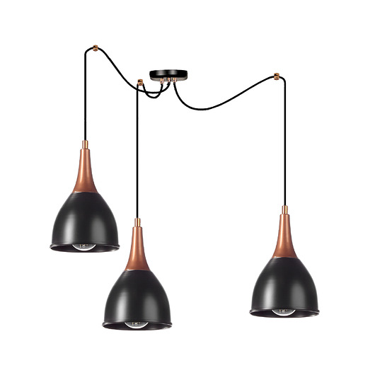 lampy wiszące Lampa Spyder Pająk Potrójny Metal Loft LED