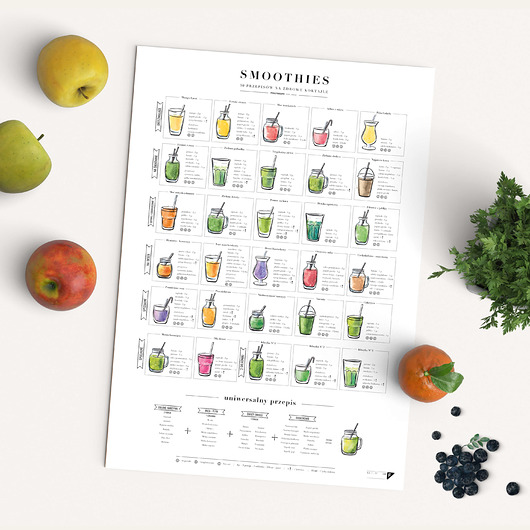 Plakat Smoothies  Follygraph