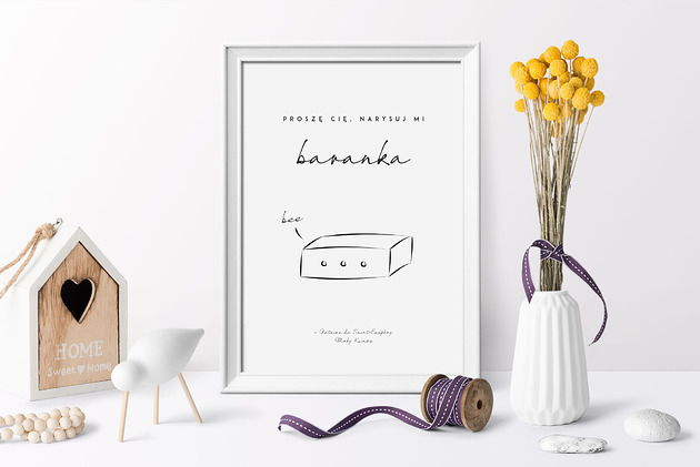 Plakat MAŁY KSIĄŻĘ baranek beleco