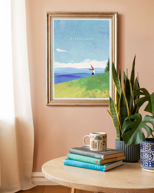 plakaty Bieszczady - w górach z pozytywną energią - plakat fine art