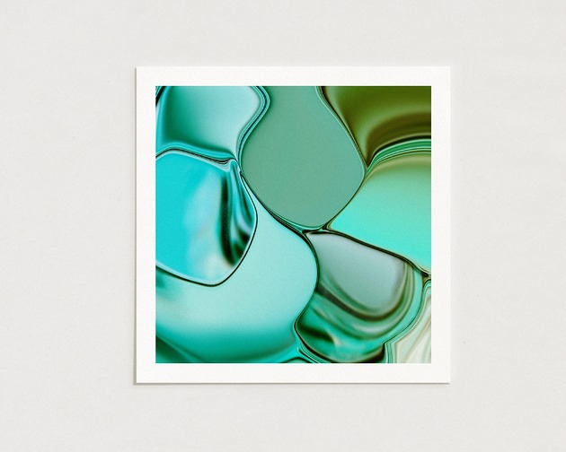 plakaty Plakat gradient / 05 / green glass / poster print