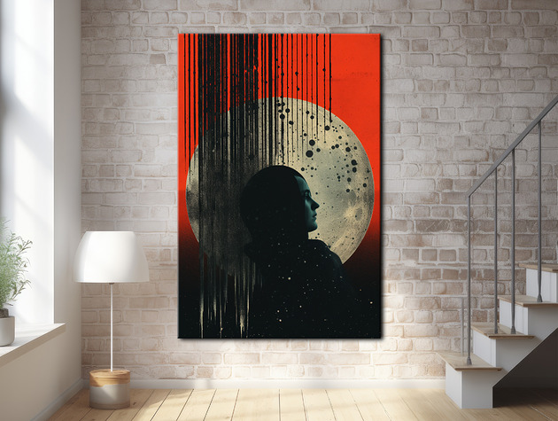 plakaty Pył księżycowy - Plakat - Druk - Kolaż, Abstrakcja, Surrealizm, Loft #9