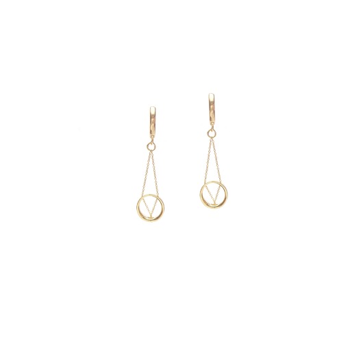 kolczyki pozłacane MINIMAL earrings MINI / silver