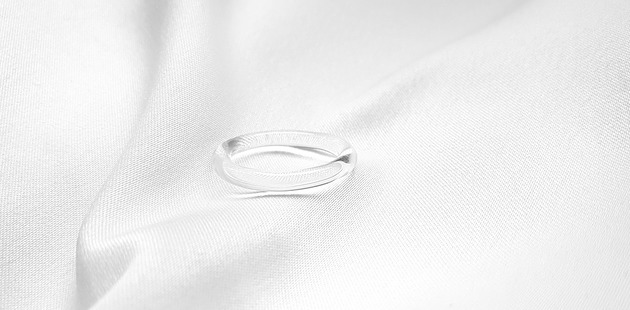 Szklany pierścionek - minimalistyczny Joanna Muzyka Studio