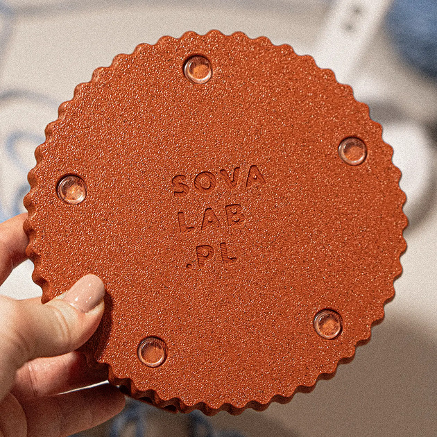 akcesoria różne Składany kołowrotek - stojak na włóczkę  Yarn spinner - MARBLE RED