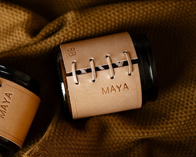MAYA 180ml świeca z wosku pszczelego bella bulba