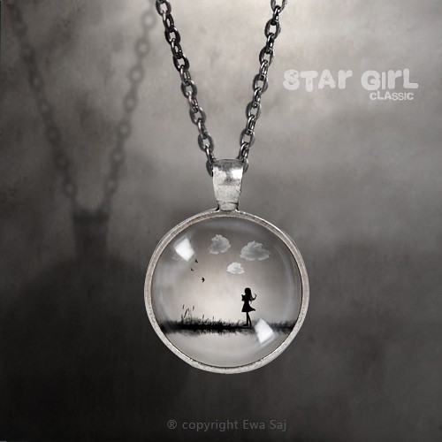 Star Girl Classic Obłoki -Medalion silver prosty Ewa Saj Fotografie