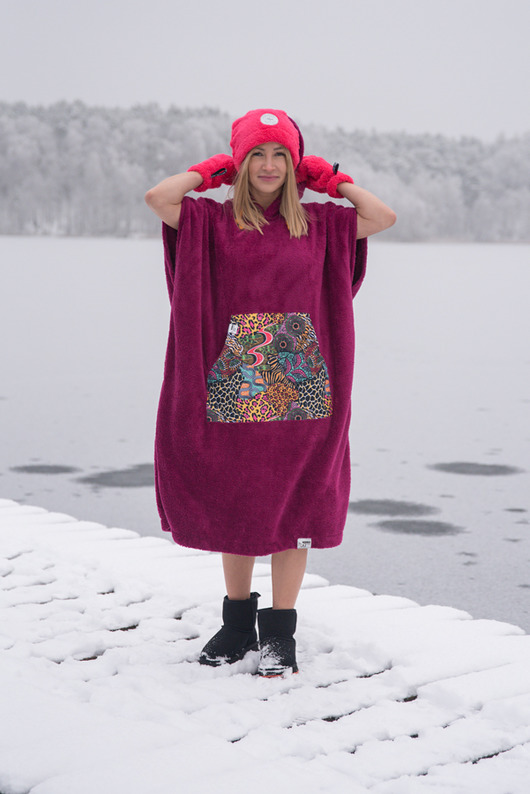 szlafroki damskie Poncho dla morsa