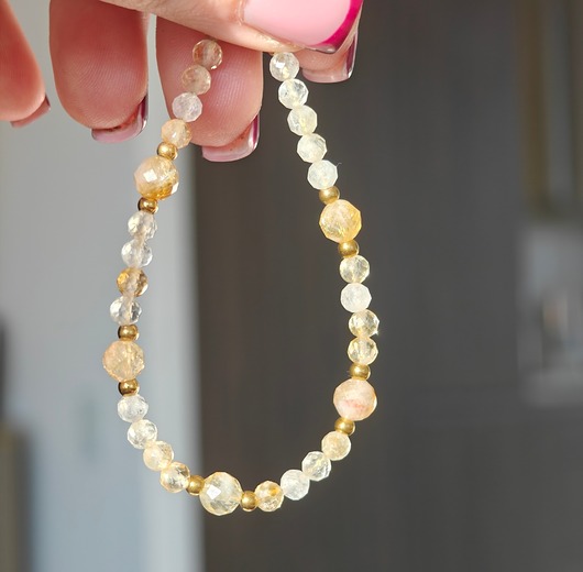 bransoletki z kamieni naturalnych Bransoletka sukcesu cytryn