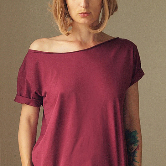 Bordo Zgaszony Czysty Oversize S-XXL ONE MUG A DAY
