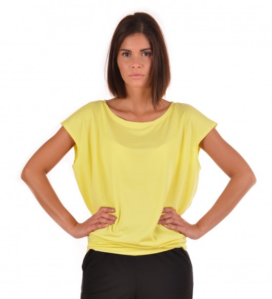 Żółty T-shirt Basic Press Insist