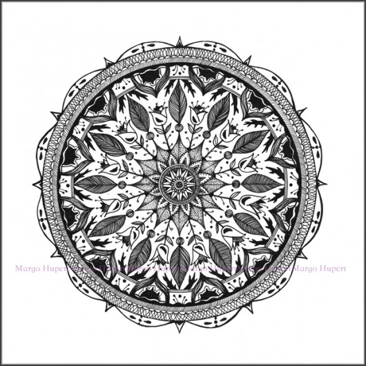 Mandala nature print  Margo Hupert
