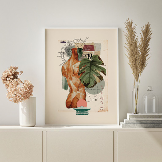 Kolaż z serii ANATOMY II / plakat w 2 rozmiarach Och!Marti