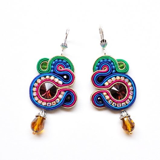 kolczyki soutache Sutaszowe kolczyki COLOURS