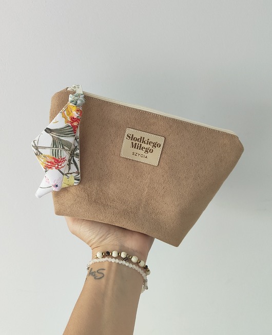 kosmetyczki Mała Kosmetyczka HANA Spring Meadow - kosmetyczka z nubuku