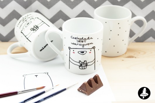 Czekolada JEST warzywem - porcelanowy kubek  miamilu