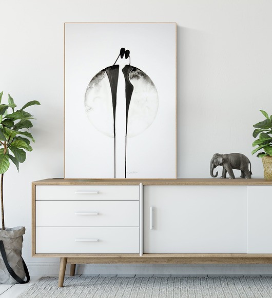 grafika 50X70 cm wykonana ręcznie, plakat Krystyna Siwek Art