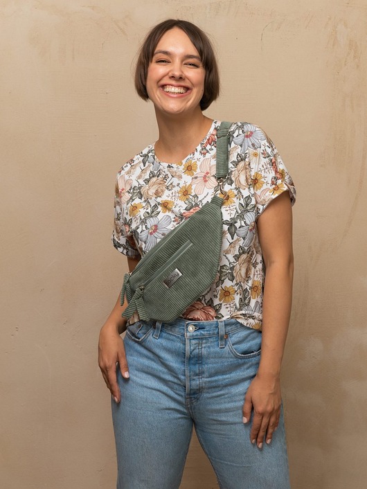 saszetka nerka Sztruksowa nerka fall khaki