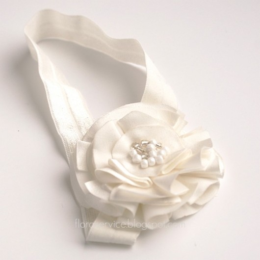 simple CREAMY opaska FloraArt