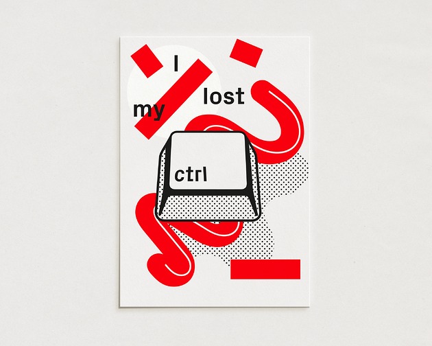 plakaty I lost my ctrl / Oryginalna grafika / poster print