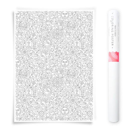 plakaty Plakat do Kolorowania Wzór Magiczny 50x70cm