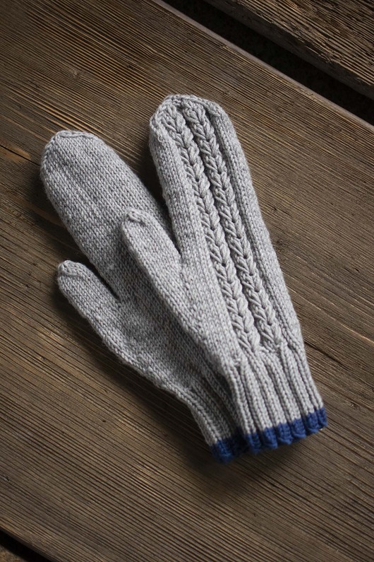 rękawiczki damskie Rękawiczki z 100% wełny merino z motywem kłosa