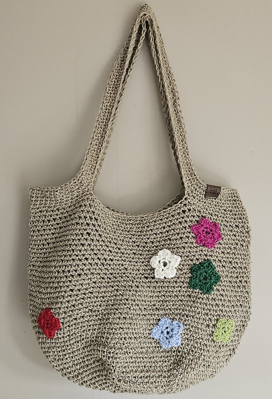 torby na ramię Torba ze sznurka lnianego