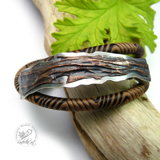Copper, Brown & Silver Radecka art