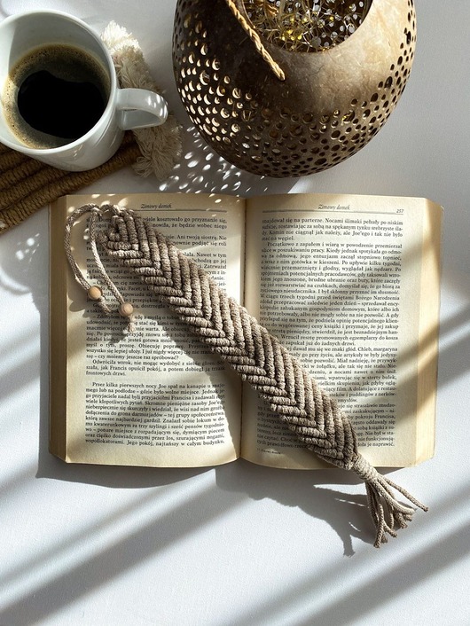 zakładki do książek Zakładka do książki-makrama