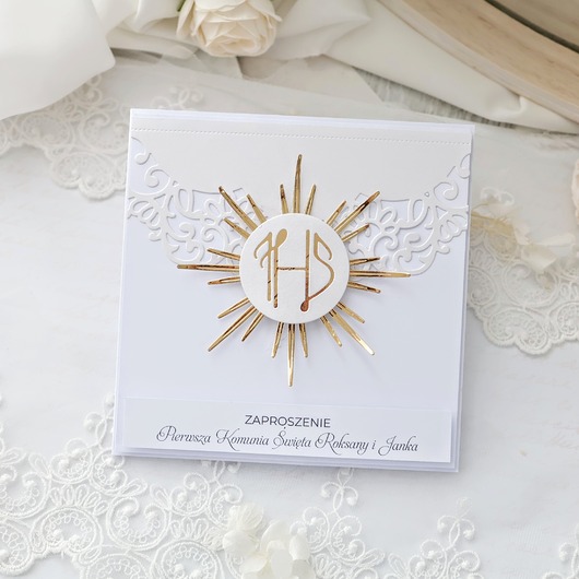 zaproszenia na komunię Zaproszenie komunijne dla chłopca i dziewczynki