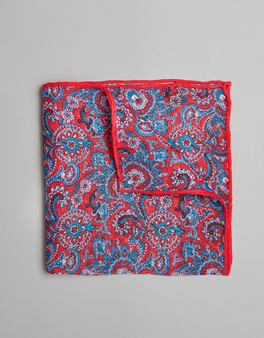 poszetka modal czerwony paisley 0003 BORGIO