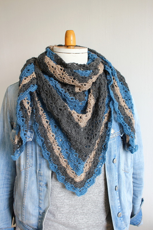 apaszki Chusta szydełkowa tricolors 3