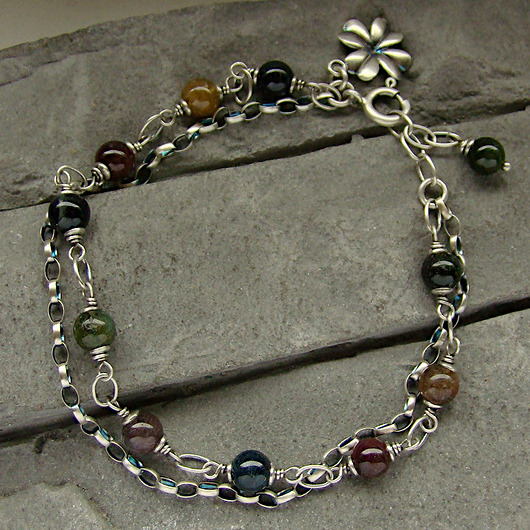 bransoletki z kamieni naturalnych Turmaliny na szczęście skrócona