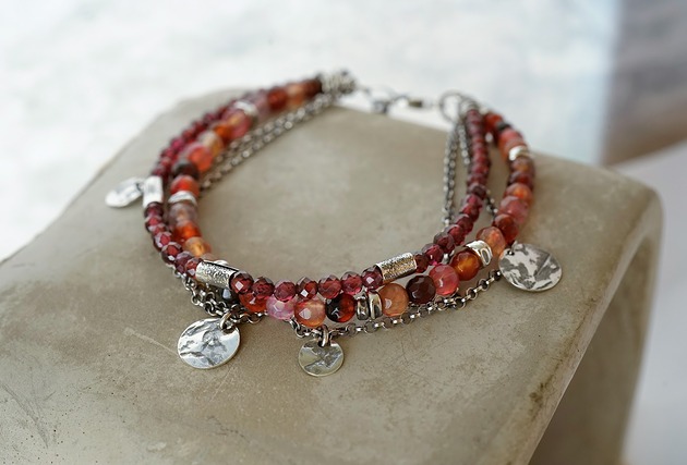 bransoletki srebrne ISTRIA - srebro i kamienie