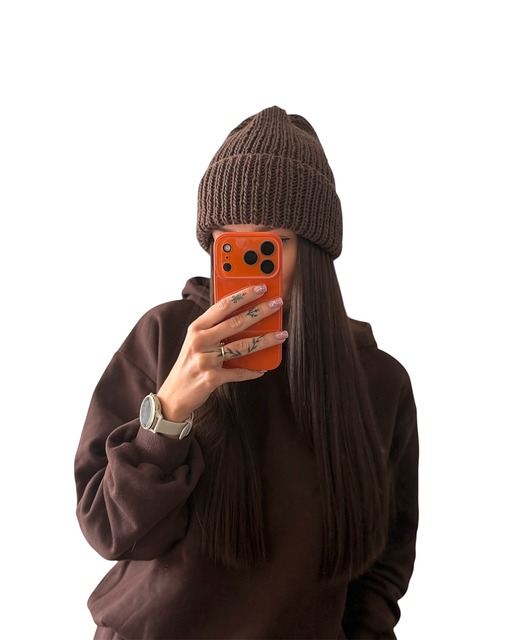 czapki damskie Czekoladowa czapka 100% merino