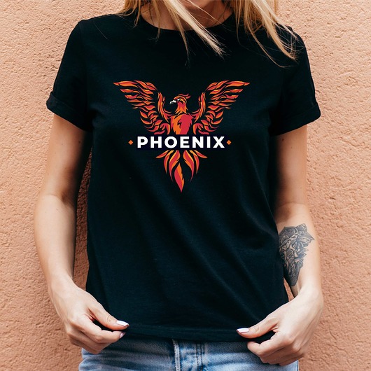 t-shirt damskie Koszulka damska organiczna Phoenix