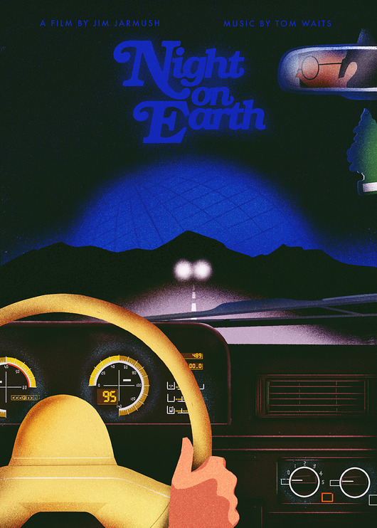 grafiki i ilustracje Night on Earth/Noc na Ziemi x movieposter