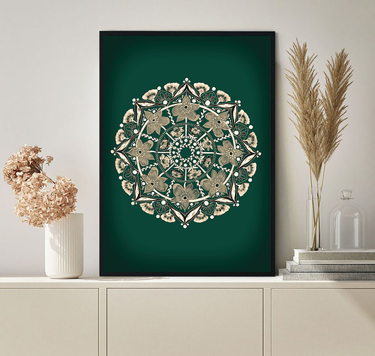 grafiki i ilustracje Mandala 60x90