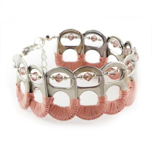 Bransoletka z recyklingu vintage rose Scradeus