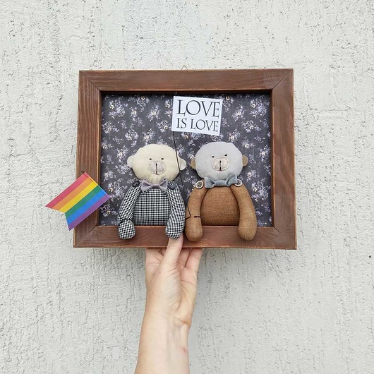 Love is love. Szmaciane Misie