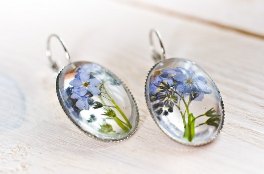 Niebieskie kolczyki z żywicy So Jewelry