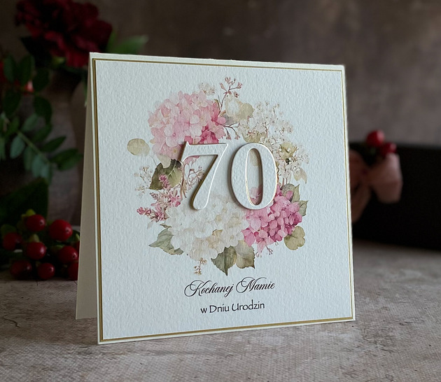 kartki scrapbooking Personalizowany zestaw na 70. urodziny - Kolekcja Jubileuszowa, BH 75a