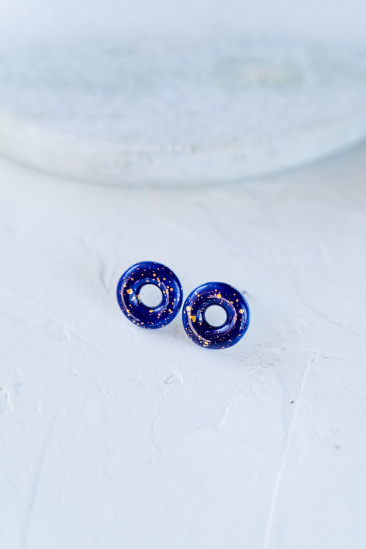 kolczyki ceramiczne Kolczyki porcelanowe O