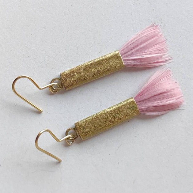 kolczyki z piórami PIÓRKO kolczyki