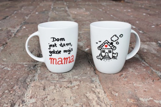 Kubek dla mamy - Mój dom jest tam gdzie moja mam Pracownia Faramuszka