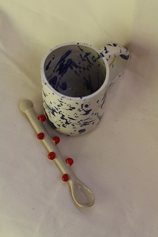 kuchnia - różne Ceramiczna łyżeczka, ceramika ręcznie robiona