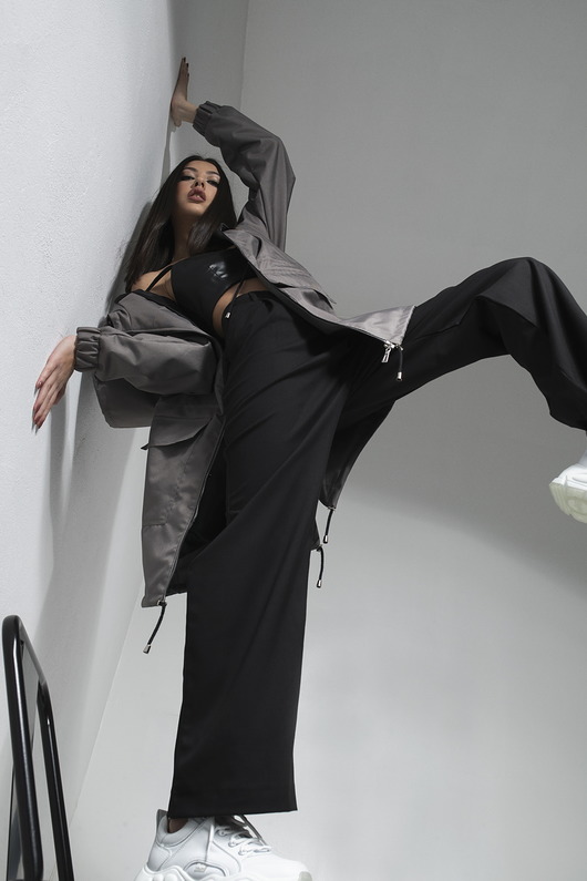 kurtki damskie Kurtka / płaszcz typu parka stone grey