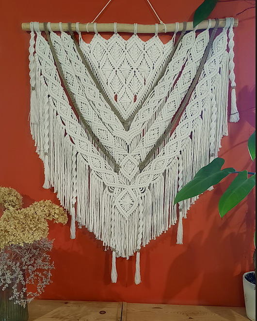 makramy Makrama na ścianę "Thorstein"