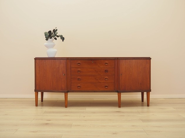 komody Sideboard tekowy, duński design, lata 60, produkcja: Dania